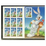 US Stamps #3138 Mint NH Bugs Bunny Imperf Souvenir