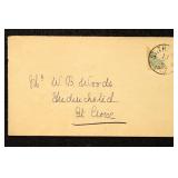 Danish West Indies Stamps #7c tied with black "St.