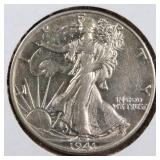 US Silver Coins 1941-D, 1941-S Walking Liberty Hal