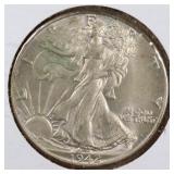 US Silver Coins 1942, 1943 Walking Liberty Half Do