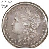 US Silver Coins 1878 Morgan Dollar 8TF Circulated
