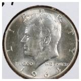US Silver Coins 1964,65,66,67,68,69 Kennedy Half D