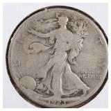 US Silver Coins 1923-S, 1927-5 Walking Liberty Hal
