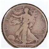 US Silver Coins 1921-S Walking Liberty Half Dollar