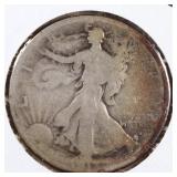 US Silver Coins 1917-S-OBV, 1917-S-REV Walking Lib