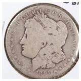 US Silver Coins 1891-O Morgan Dollar "Low Ball"