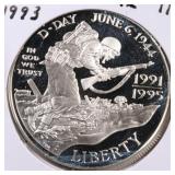 US Silver Coins 1993 Modern Commemorative Dollar (