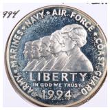 US Silver Coins 1994 Modern Commemorative Dollar (