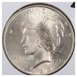 US Silver Coins 1923 Peace Dollar Circulated