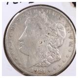 US Silver Coins 1921-S Morgan Dollar Circulated
