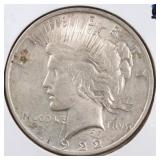 US Silver Coins 1922 Peace Dollar Circulated
