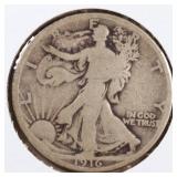 US Silver Coins 1916, 1916-D Walking Liberty Half
