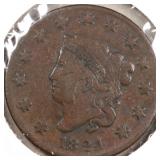 US Coins 1824 Large Cent Circulated