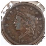 US Coins 1838, 1856 Large Cent Circulated
