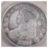 US Silver Coins 1827 Capped Bust Half Dollar Grade