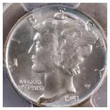 US Silver Coins 1941 Mercury Dime Graded PCGS MS65