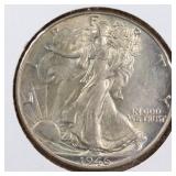 US Silver Coins 1946, 1946-D Walking Liberty Half