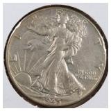 US Silver Coins 1945, 1945-S Walking Liberty Half