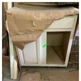 Lower cabinet and upper cabinet white
