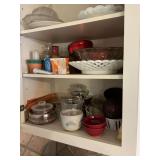 Contents of kitchen cabinets