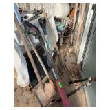 Toro weedeater with miscellaneous hand tools