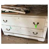 Two drawer cabinet white