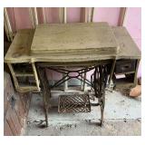 Antique sewing machine cabinet only