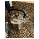 Assorted tea kettles