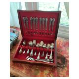 Rogers Oneida silverware set with case