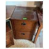 Wooden file cabinet