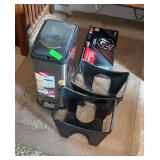 Trashcan and stands