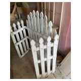 Vintage drying rack, cabinet door and picket fence gate