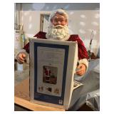 Singing Santa and artificial tree