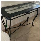 Black hallway table