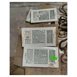 Lot with 12 x 6 three-way registers