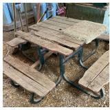 6’ square picnic table