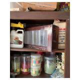 Contents of upper cabinets