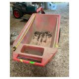 Large red garden cart