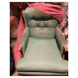 Upholstered chair and love seat