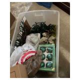 2 Tubs of Christmas decor