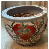 Large Ceramic Pot and misc