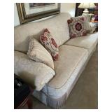 96” Cream Couch with pillows