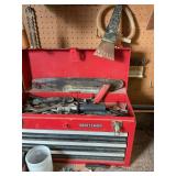 Miscellaneous tools, nails, chainsaw chains