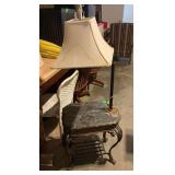Vintage side table with lamp