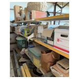 Contents of four shelves