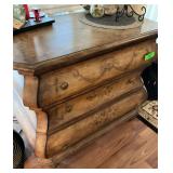 Hand painted cabinet with three drawers