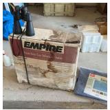 Empire vent free gas infrared heater with binoculars and 8 x 11 tarp