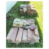 Brick landscaping rocks