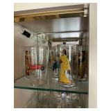 3 Shelves of Glassware