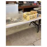 Folding table and contents